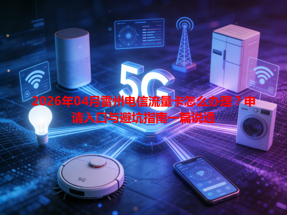 2026年04月雷州电信流量卡怎么办理？申请入口与避坑指南一篇说透