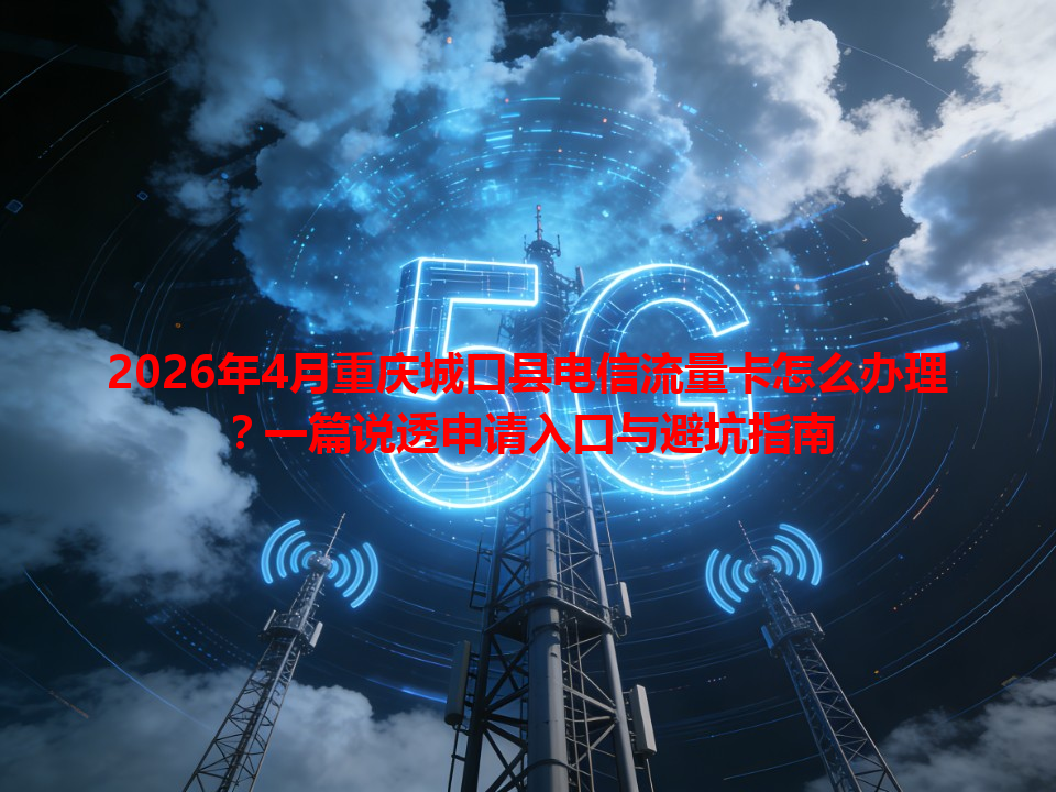 2026年4月重庆城口县电信流量卡怎么办理？一篇说透申请入口与避坑指南