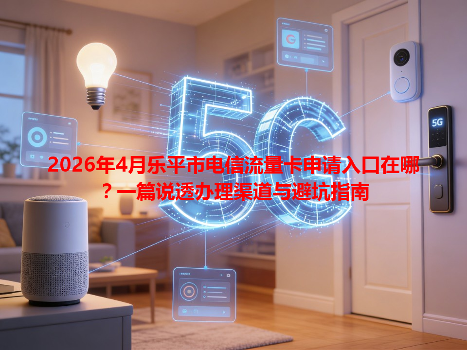 2026年4月乐平市电信流量卡申请入口在哪？一篇说透办理渠道与避坑指南