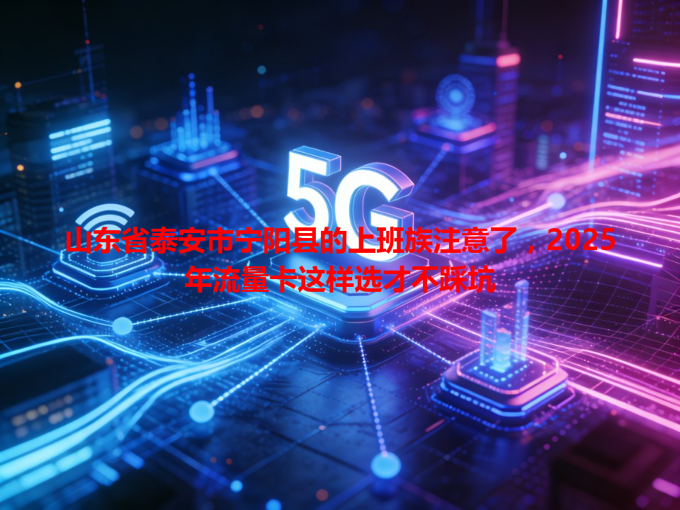 山东省泰安市宁阳县的上班族注意了，2025年流量卡这样选才不踩坑