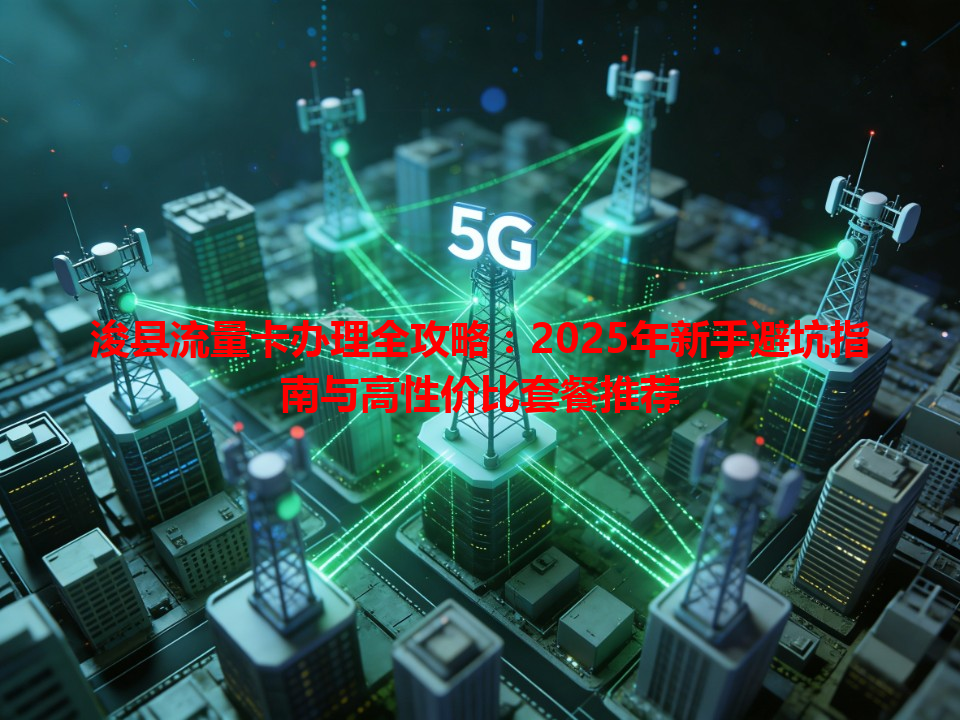 浚县流量卡办理全攻略：2025年新手避坑指南与高性价比套餐推荐