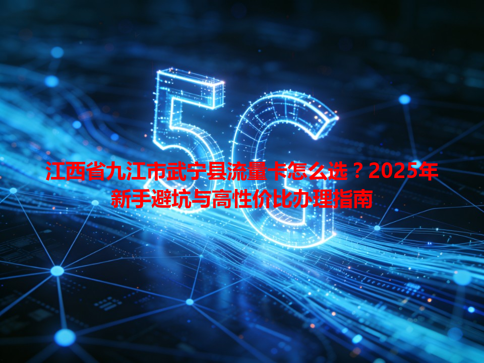 江西省九江市武宁县流量卡怎么选？2025年新手避坑与高性价比办理指南