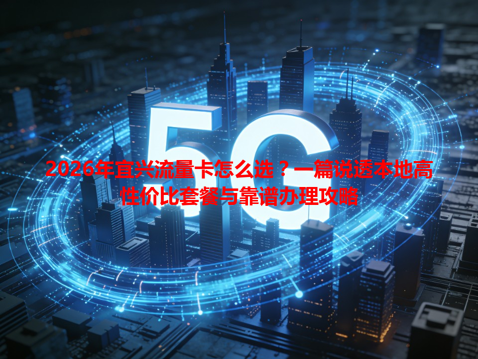 2026年宜兴流量卡怎么选？一篇说透本地高性价比套餐与靠谱办理攻略