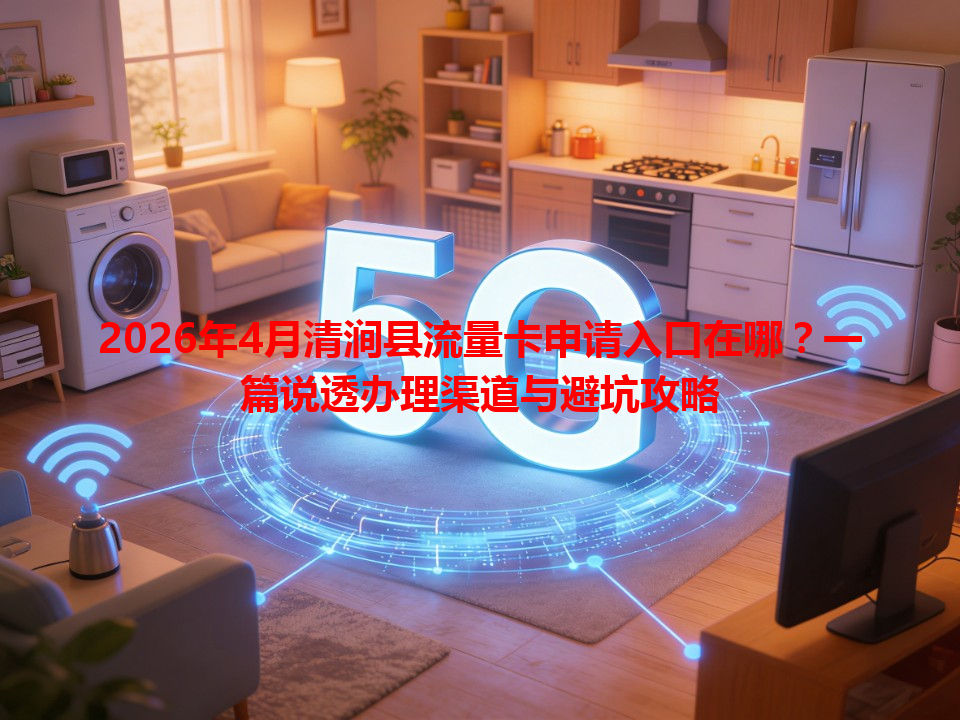 2026年4月清涧县流量卡申请入口在哪？一篇说透办理渠道与避坑攻略