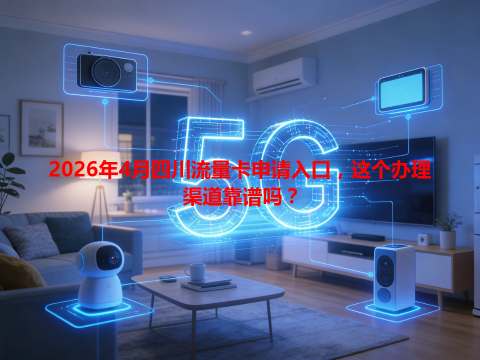 2026年4月四川流量卡申请入口，这个办理渠道靠谱吗？