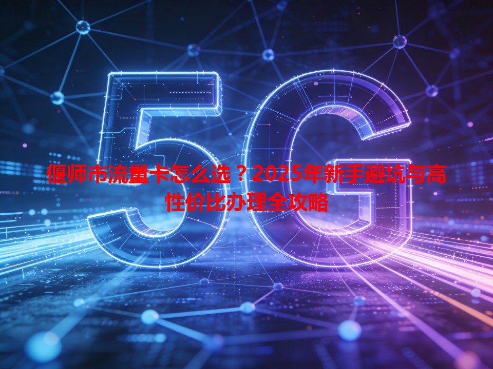 偃师市流量卡怎么选？2025年新手避坑与高性价比办理全攻略