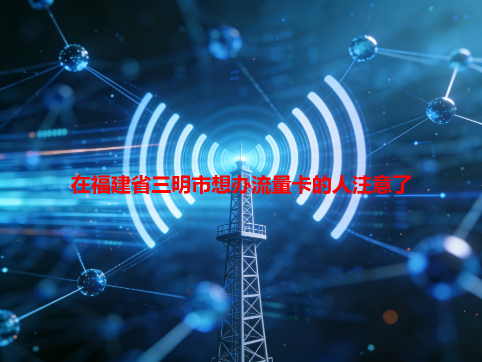 在福建省三明市想办流量卡的人注意了