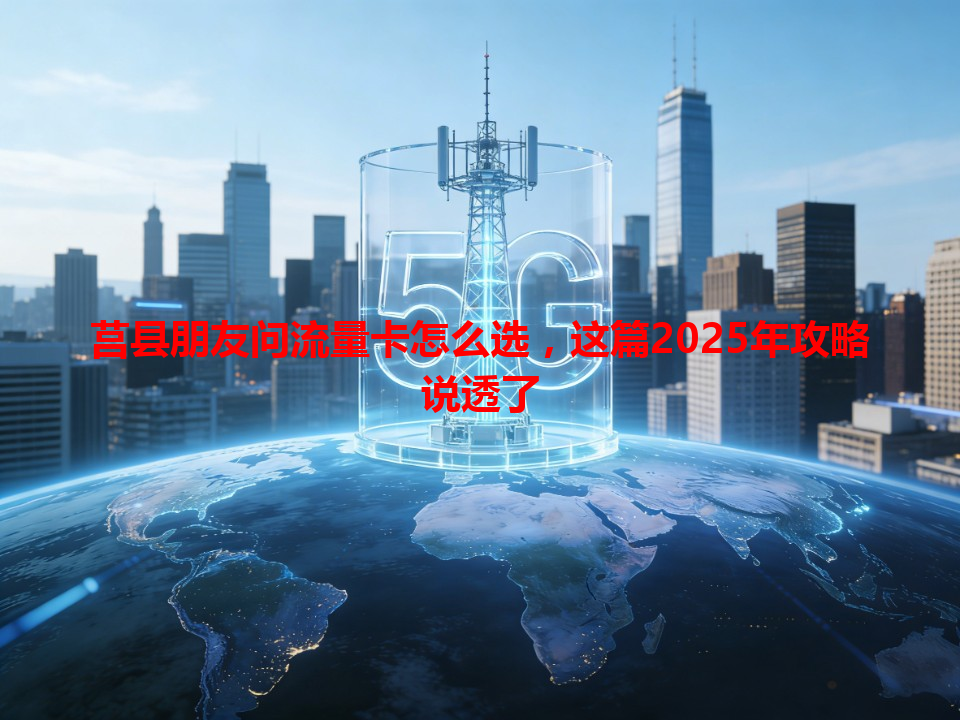 莒县朋友问流量卡怎么选，这篇2025年攻略说透了