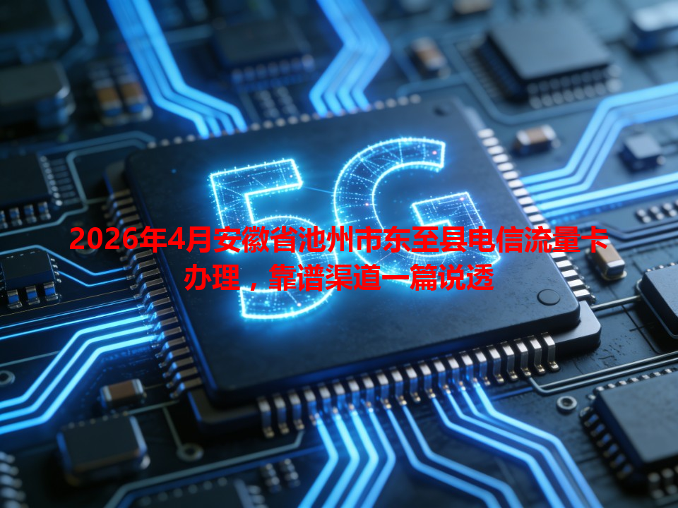 2026年4月安徽省池州市东至县电信流量卡办理，靠谱渠道一篇说透