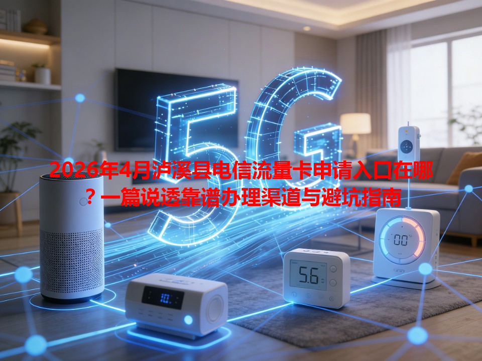 2026年4月泸溪县电信流量卡申请入口在哪？一篇说透靠谱办理渠道与避坑指南