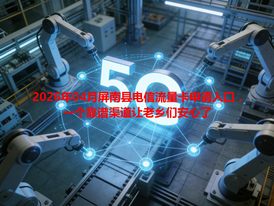 2026年04月屏南县电信流量卡申请入口，一个靠谱渠道让老乡们安心了