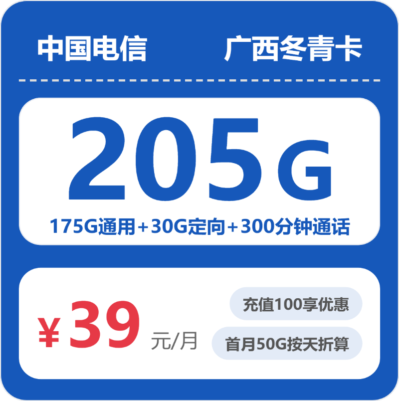 2026年4月29日广西壮族自治区电信、广电、联通流量卡套餐介绍