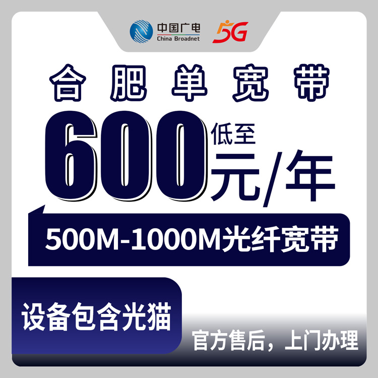 2026年8月14日安徽省合肥庐江县广电宽带怎么装？600元500M与720元1000M包年套餐一文看懂