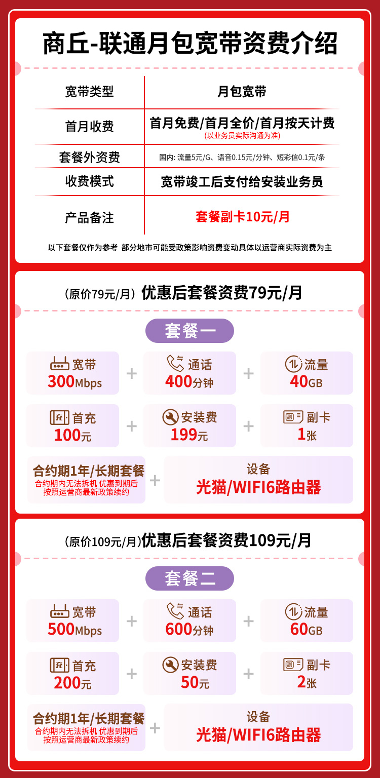 宽带套餐详情图