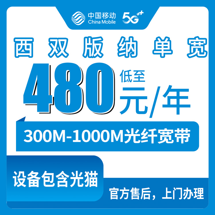 2026年9月景洪市移动宽带包年多少钱？300M到1000M速率实测对比，附避坑指南