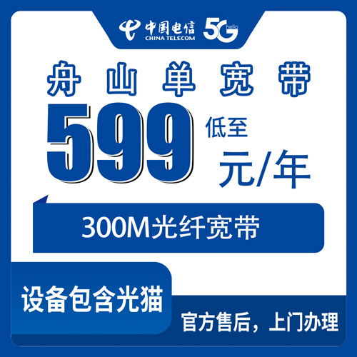 2026年10月30日浙江省舟山岱山县电信宽带怎么装？599包年300M单宽带实测分享
