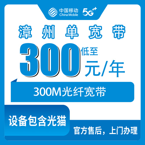 2026年10月22日福建省漳州云霄县移动单宽带300M包年怎么装，乡镇村里能不能装看完心里有数
